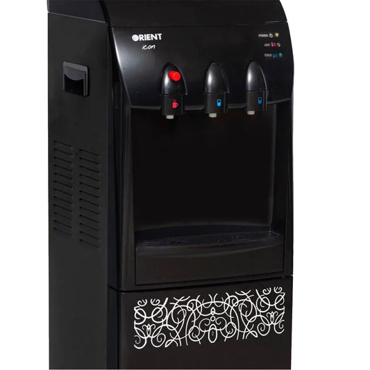 Orient Icon 3 Taps Black Water Dispenser